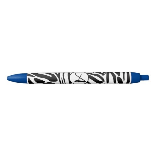Zebra Pattern Zwarte Inkt Pen (Voorkant)