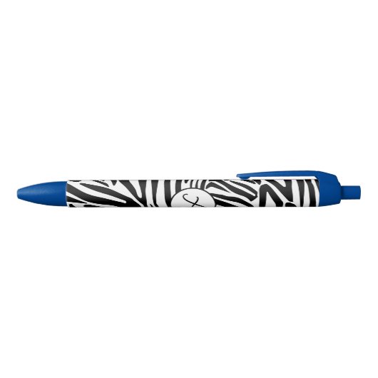 Zebra Pattern Zwarte Inkt Pen (Bovenkant)