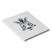 Zebra Peeking Schattigee Schattige Funny Animal Ca Notitieblok (Schuin)