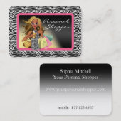 Zebra Personal Shopper Chubby Visitekaartje (Voorkant / Achterkant)