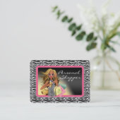 Zebra Personal Shopper Chubby Visitekaartje (Staand voorkant)