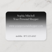 Zebra Personal Shopper Chubby Visitekaartje (Achterkant)