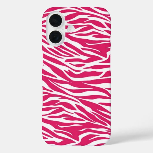 Zebra Pink Stripes Case-Mate iPhone Case (Achterkant)