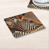 Zebra plastic onderzetter (Schuin)