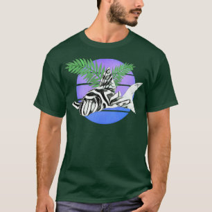 Zebra Pleco Plecostomus  Sun Retro Aquarium T-shirt