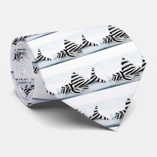 Zebra Pleco Stropdas (Opgerold)