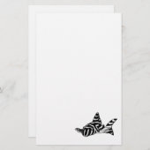 Zebra plecostomus pleco vis Briefpapier (Voorkant / Achterkant)