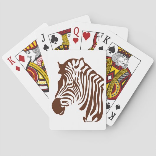 Zebra Pokerkaarten (Achterkant)