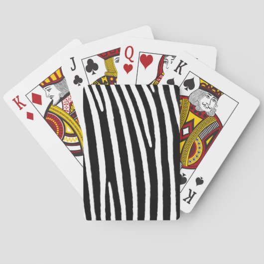 Zebra Pokerkaarten (Achterkant)