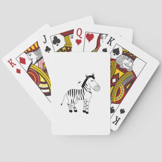 Zebra Pokerkaarten (Achterkant)
