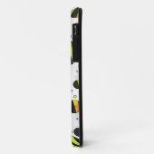 Zebra Polka Dot Black en Rainbow Print Case-Mate iPhone Case (Achterkant/links)