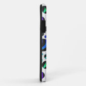 Zebra Polka Dot Black en Rainbow Print Case-Mate iPhone Case (Achterkant/rechts)