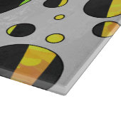 Zebra Polka Dot Black en Rainbow Print Snijplank (Hoek)