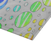 Zebra Polka Dot Rainbow en White Print Snijplank (Hoek)