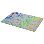 Zebra Polka Dot Rainbow en White Print Snijplank (Hoek)