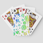 Zebra Polka Dot Rainbow en White Print Speelkaarten (Achterkant)