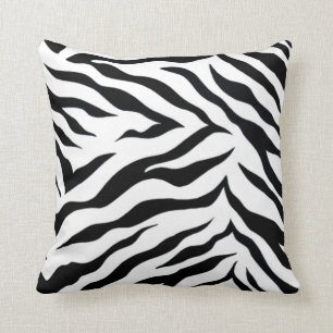 Zebra Polyester Sierkussen (16 x 16 inch)"