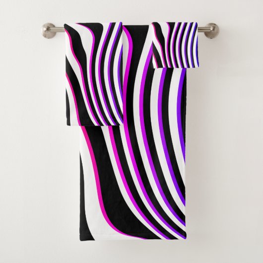 Zebra Pop Bad Handdoek (Insitu)