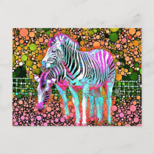 Zebra Pop Briefkaart