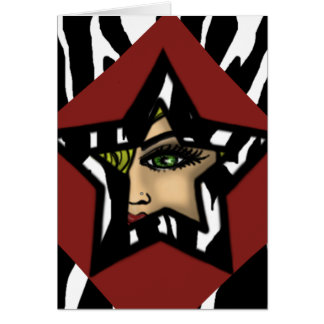 Zebra Pop Star-kaart
