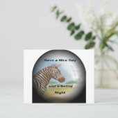 Zebra-portret, Amboseli: de geest van de savanne Briefkaart (Staand voorkant)