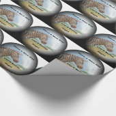 Zebra-portret, Amboseli: de geest van de savanne Cadeaupapier (Hoek)