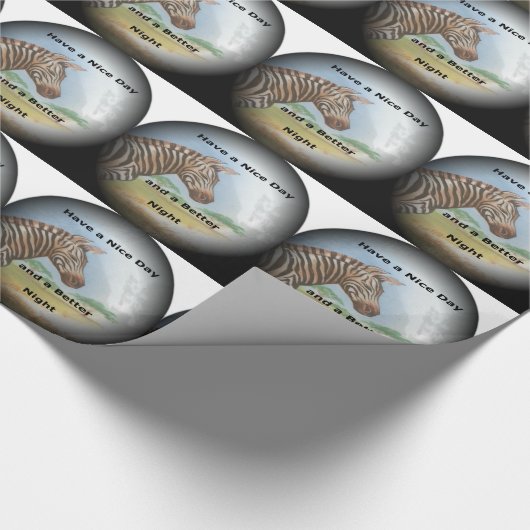 Zebra-portret, Amboseli: de geest van de savanne Cadeaupapier (Hoek)