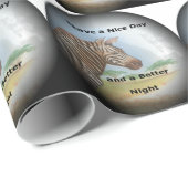 Zebra-portret, Amboseli: de geest van de savanne Cadeaupapier (Rol Hoek)