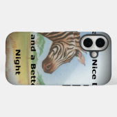 Zebra-portret, Amboseli: de geest van de savanne Case-Mate iPhone Case (Achterkant (horizontaal))