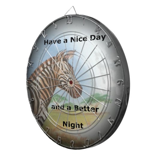 Zebra-portret, Amboseli: de geest van de savanne Dartbord (Voorkant Rechts)