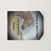 Zebra-portret, Amboseli: de geest van de savanne Legpuzzel (Horizontaal)