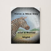 Zebra-portret, Amboseli: de geest van de savanne Legpuzzel (Verticaal)