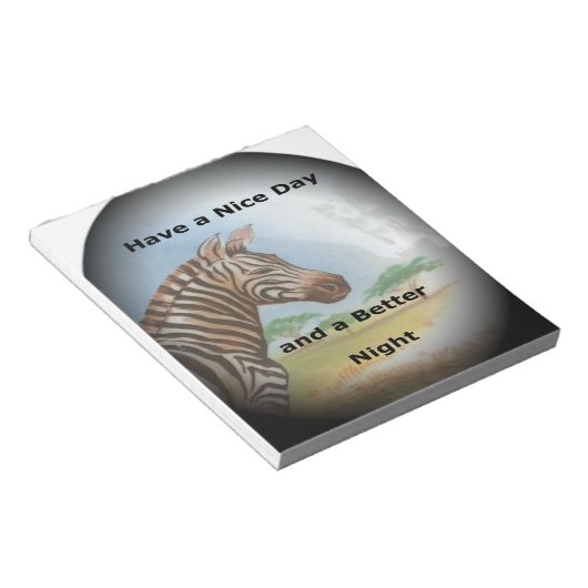 Zebra-portret, Amboseli: de geest van de savanne Notitieblok (Schuin)