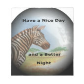 Zebra-portret, Amboseli: de geest van de savanne Notitieblok (Voorkant)