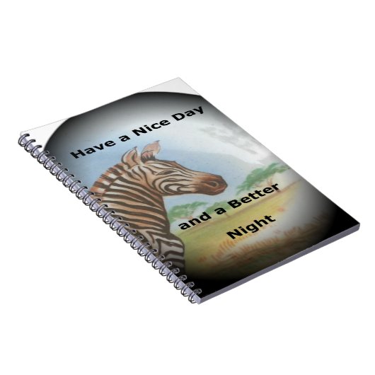 Zebra-portret, Amboseli: de geest van de savanne Notitieboek (Rechterzijde)