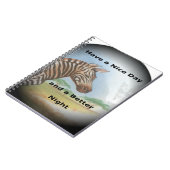Zebra-portret, Amboseli: de geest van de savanne Notitieboek (Linkerzijde)