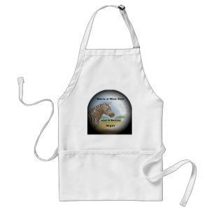 Zebra-portret, Amboseli: de geest van de savanne Standaard Schort