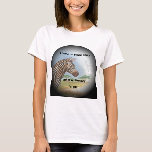 Zebra-portret, Amboseli: de geest van de savanne T-shirt (Voorkant)