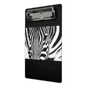 Zebra portret zwart-wit mini klembord (Angled2)