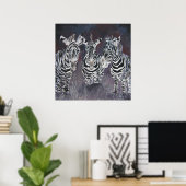 zebra poster (Thuiskantoor)