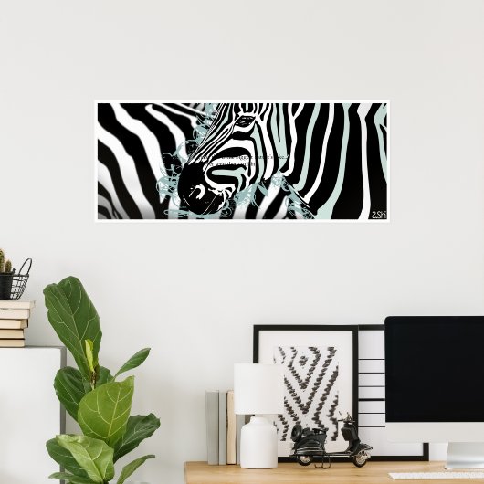 Zebra Poster (Thuiskantoor)