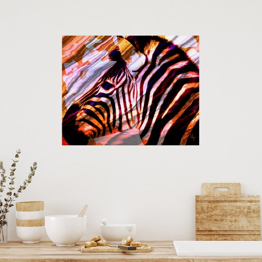 Zebra Poster (Keuken)