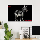 Zebra Poster (Thuiskantoor)