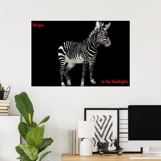 Zebra Poster (Thuiskantoor)
