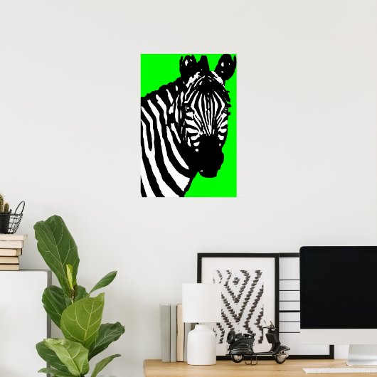 zebra. poster (Thuiskantoor)