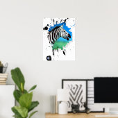 zebra poster (Thuiskantoor)