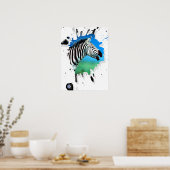 zebra poster (Keuken)