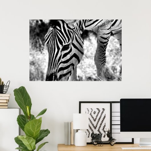Zebra poster sluiten (Thuiskantoor)