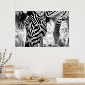 Zebra poster sluiten (Keuken)