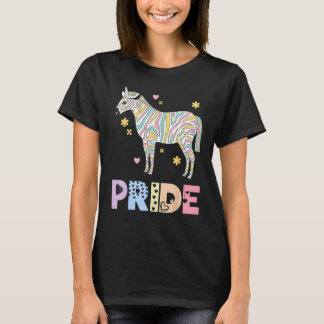 Zebra Pride Regenboog Dier LGBTQIA Mannen Vrouwen  T-shirt